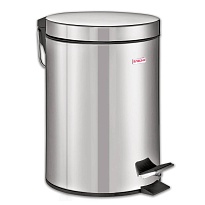 Ведро-контейнер для мусора (урна) с педалью LAIMA Classic, 12 л, зеркальное, нержавеющая сталь, со съемным внутренним ведром в Тамбове