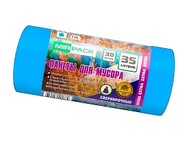 Мешки для мусора 35 л, ароматизированные, синие, в рулоне 30 шт., ПНД, 12 мкм, 640х500 мм, EXTRA, 3530661 в Тамбове