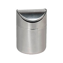 Урна для мусора 1,2 л настольная, с качающейся крышкой, нержавеющая сталь, матовая в Тамбове Урна для мусора 1,2 л настольная, с качающейся крышкой, нержавеющая сталь, матовая в Тамбове