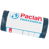 Мешки для мусора 35 л, черный, в рулоне 50 шт., ПНД, 6,2 мкм, 600х500 мм, PACLAN Professional, 604077 в Тамбове