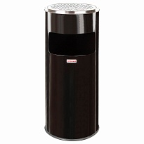 Урна с пепельницей 27 л, нержавеющая сталь, черная, LAIMA PROFESSIONAL в Тамбове Урна с пепельницей 27 л, нержавеющая сталь, черная, LAIMA PROFESSIONAL в Тамбове