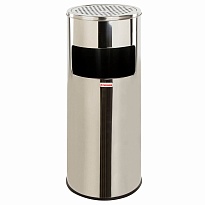 Урна с пепельницей 27 л, нержавеющая сталь, зеркальная, LAIMA PROFESSIONAL в Тамбове