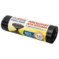 Мешки для мусора 160 л, черные, в рулоне 10 шт., ПВД, 30 мкм, 1200х900 мм, LAIMA ULTRA, 607694 в Тамбове Мешки для мусора 160 л, черные, в рулоне 10 шт., ПВД, 30 мкм, 1200х900 мм, LAIMA ULTRA, 607694 в Тамбове