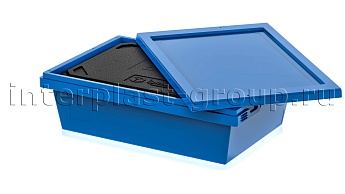 Изотермический контейнер KV 6416 в сборе с крышкой голубой в Тамбове
