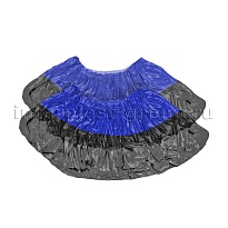 Бахилы сине-черные 1000 шт (500 пар), 54 мкм, двойная подошва, с одной резинкой, Прочные+ в Тамбове Бахилы сине-черные 1000 шт (500 пар), 54 мкм, двойная подошва, с одной резинкой, Прочные+ в Тамбове