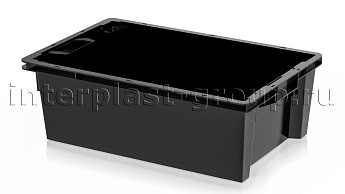 Ящик универсальный для овощей, фруктов и хлеба сплошной черный в Тамбове