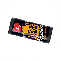 Мешки для мусора 45 л, черные, в рулоне 20 шт., ПНД, 14 мкм, 650х550 мм, Особопрочные, МП7795 в Тамбове