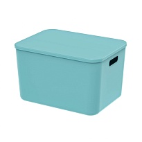 Ящик пластиковый вкладываемый бирюзовый 410х305х245 мм в Тамбове