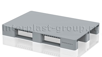 Поддон пластиковый сплошной без бортиков серый в Тамбове