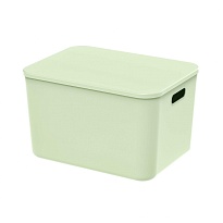 Ящик пластиковый вкладываемый светло-зеленый 410х305х245 мм в Тамбове