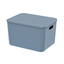 Ящик пластиковый вкладываемый синий 410х305х245 мм в Тамбове